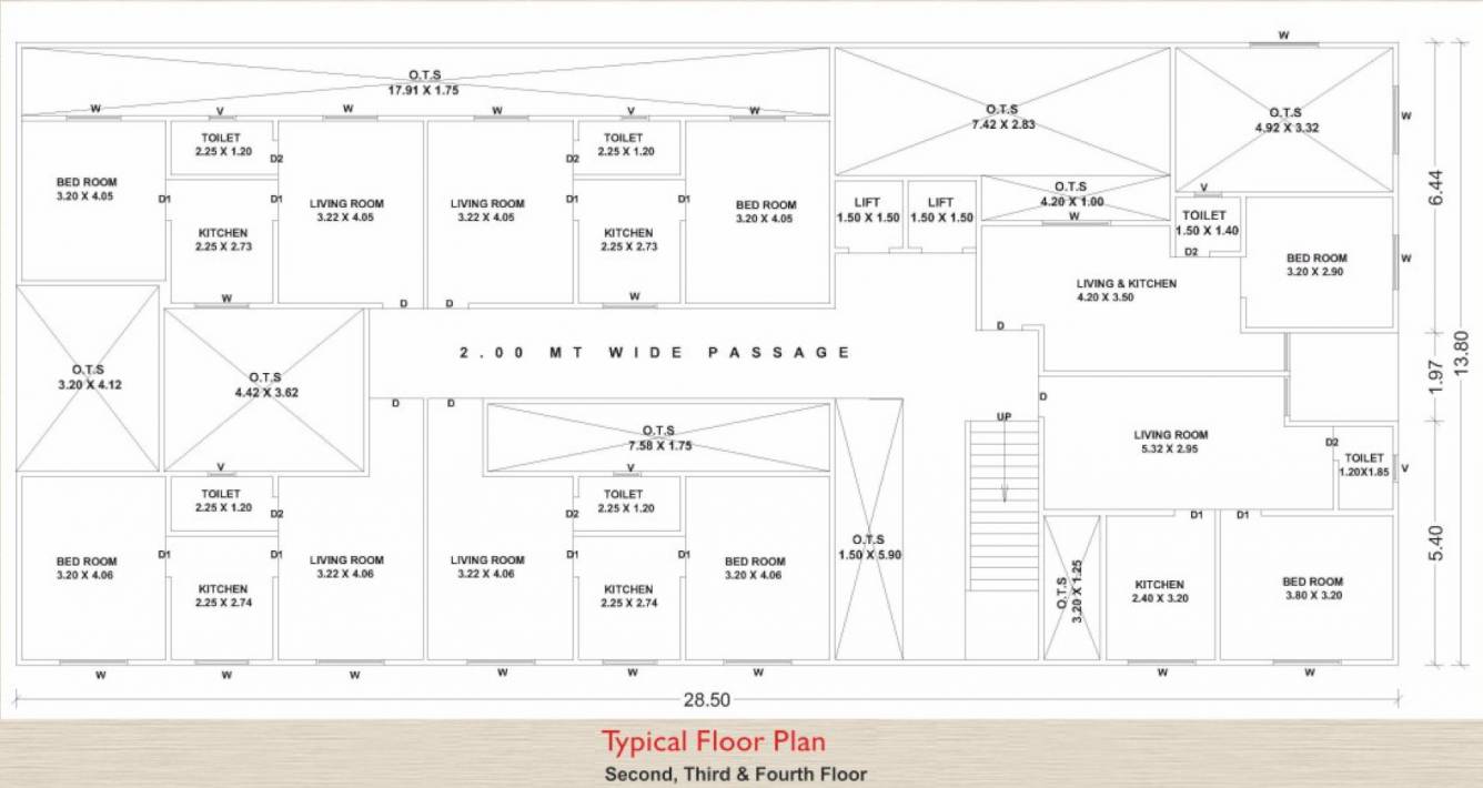 prime elite Prime Elite Cluster Plan from 2nd to 4th Floor