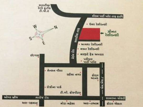  zeenat-residency Location Plan