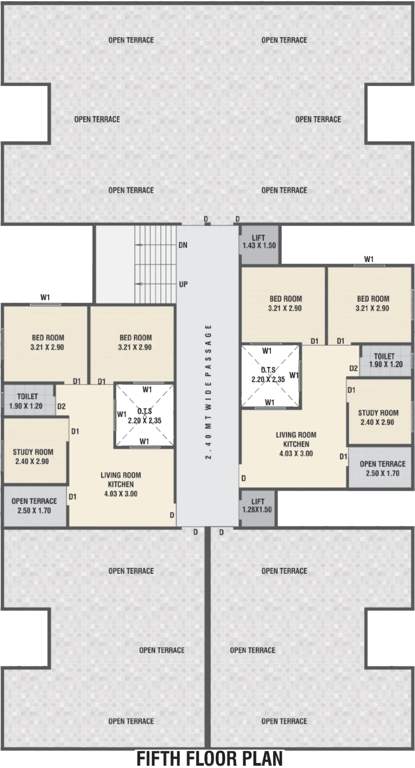  sahajanand elegance 2 Sahajanand Elegance 2 Cluster Plan for 1st Floor