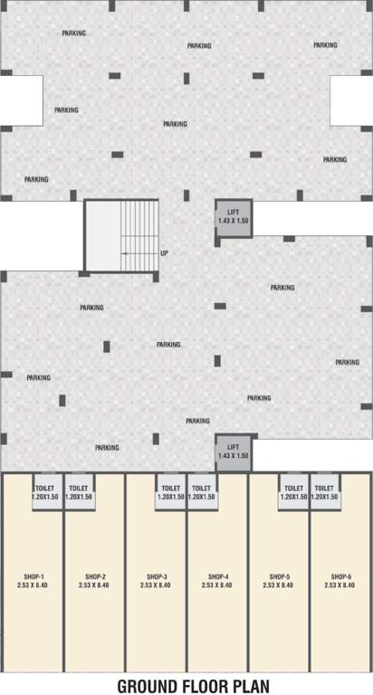  sahajanand elegance 2 Sahajanand Elegance 2 Cluster Plan for ground Floor