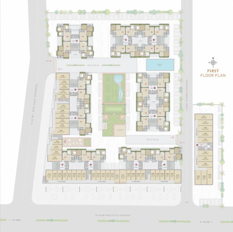  sahjanand luxuria Layout Plan