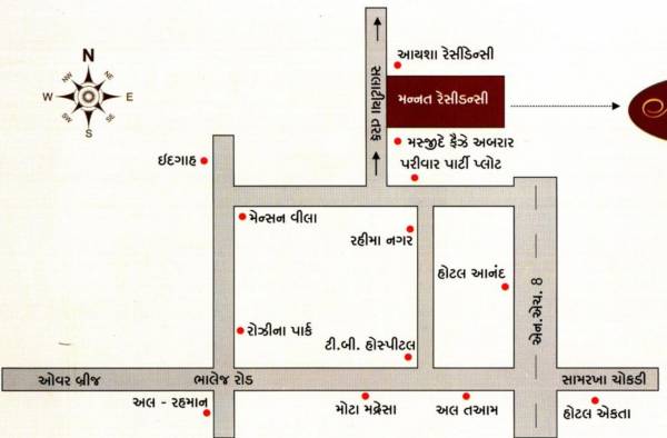  mannat-residency Location Plan