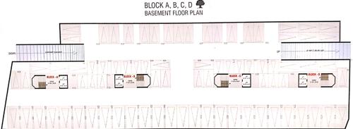 Block A+B+C+D Cluster Plan for ground Floor silver-kalp-apartment Block A+B+C+D Cluster Plan for ground Floor