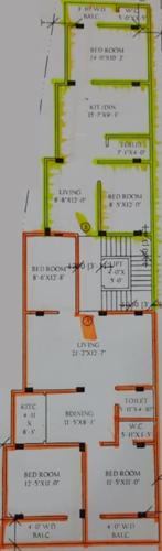  apartment-2 Ganapati Apartment 2 Cluster Plan from 1st to 5th Floor