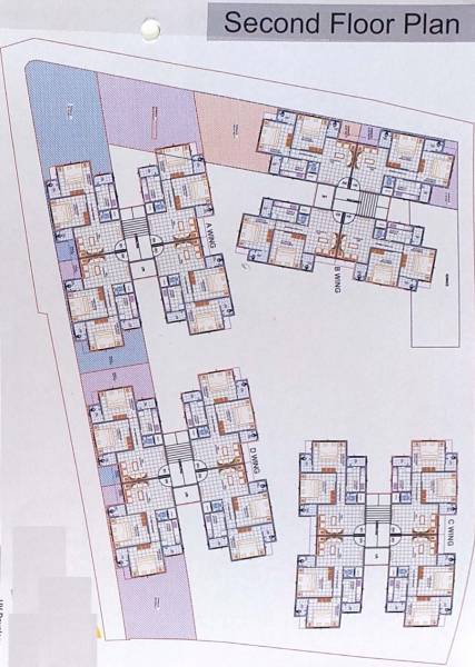 Wing A ,B,C,D Cluster Plan for 2nd Floor india-heights Wing A ,B,C,D Cluster Plan for 2nd Floor