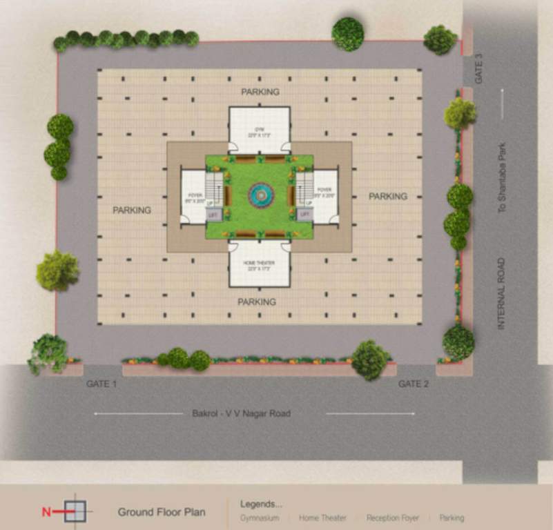  anandita luxurious apartment Anandita Luxurious Apartment Cluster Plan for Ground Floor