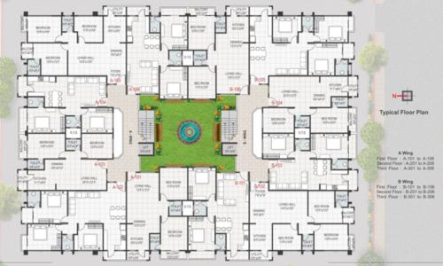  anandita-luxurious-apartment Anandita Luxurious Apartment Typical Cluster Plan