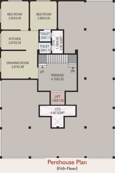  raghukul-preet Raghukul Preet Cluster Plan for 5th Floor