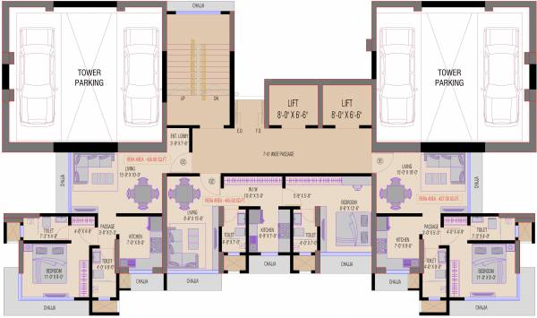  emmanuel Emmanuel Cluster Plan from 2nd to 6th And 8th Floor