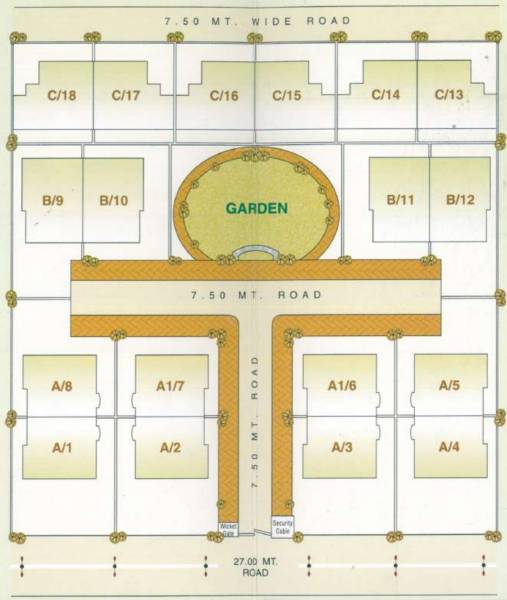  nilamber-bungalows Layout Plan