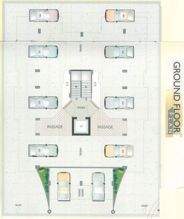 ved apartment Ved Apartment Cluster Plan for ground Floor