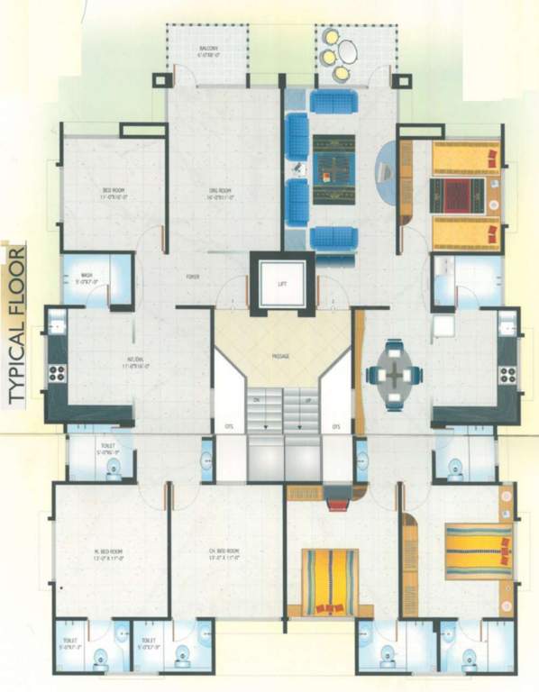 ved apartment Ved Apartment Cluster Plan from 1st to 2nd Floor