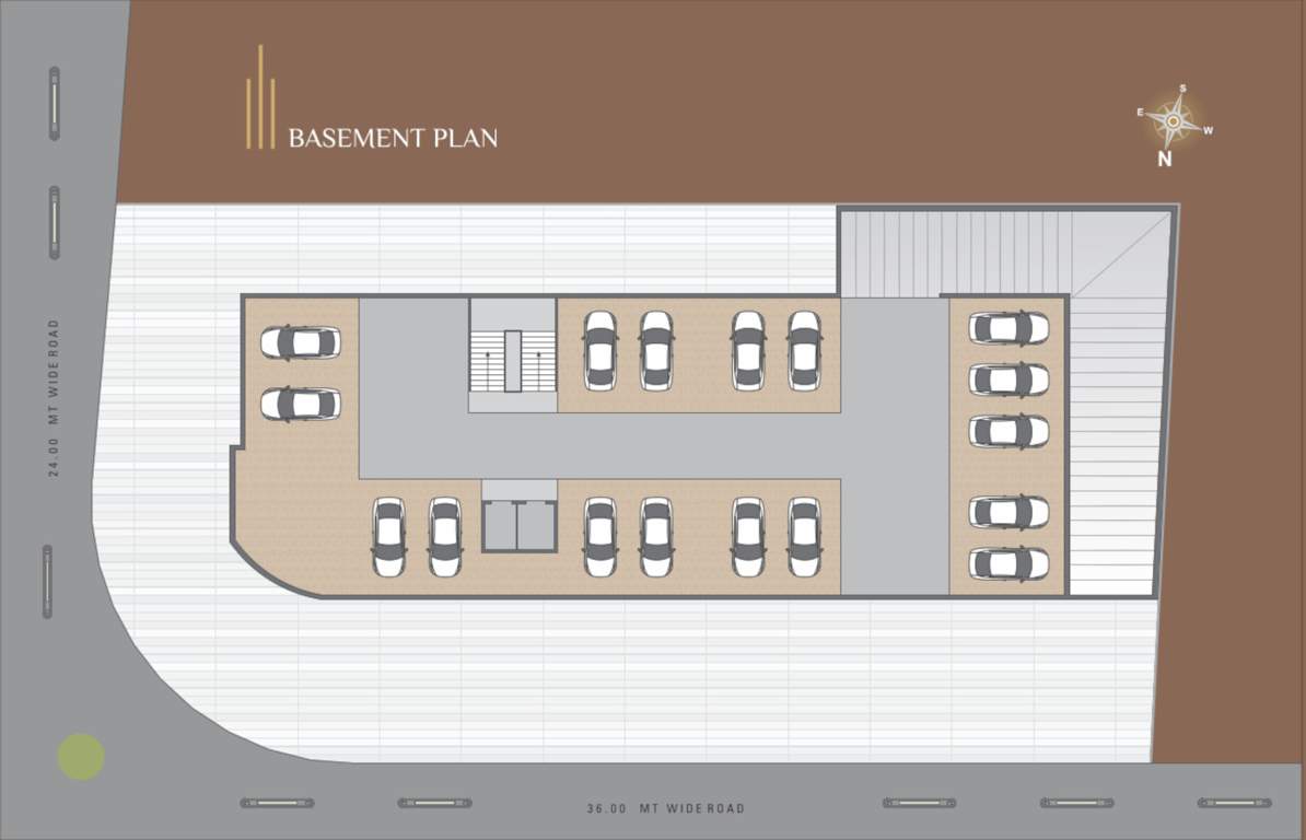  pushti skyline Pushti Skyline Cluster Plan for Basement