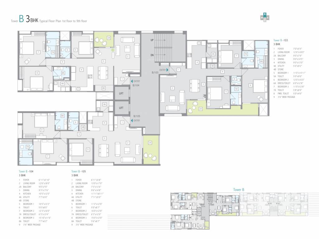  eminence Tower B Cluster Plan