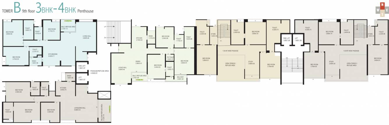  eminence Tower B Cluster Plan for 9th Floor