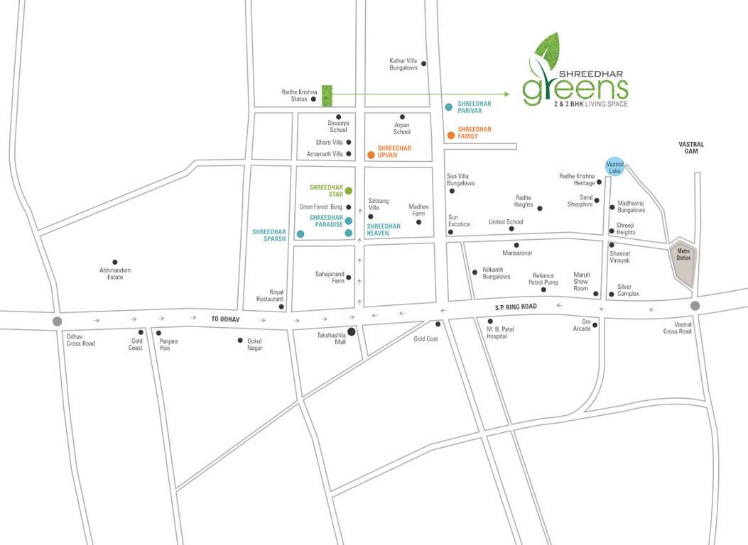 shreedhar greens Location Plan