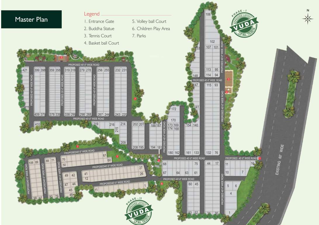  amrutha grand phase i Master Plan