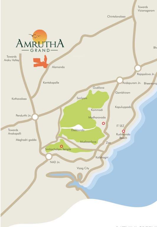  amrutha grand phase ii Location Plan