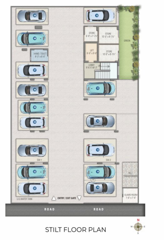 om residency Om Residency Cluster Plan for ground Floor