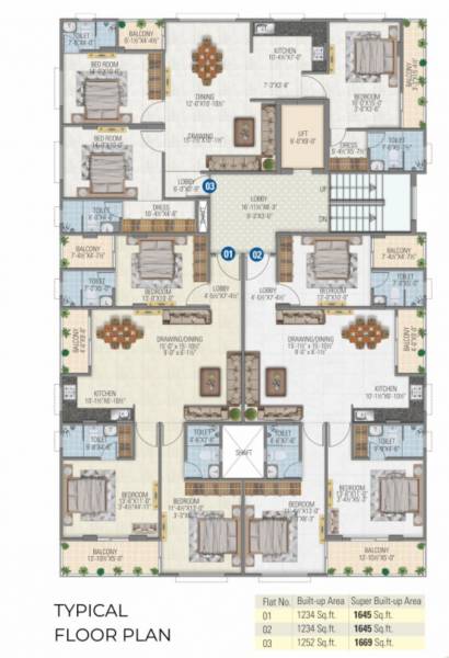  om-residency Om Residency Typical Cluster Plan