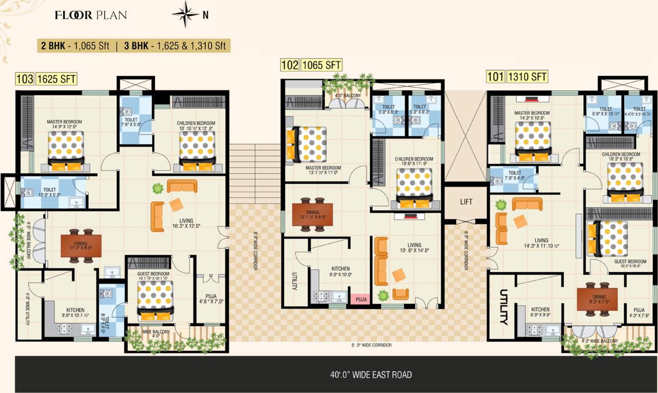  annapurna heights Satya Annapurna Heights Cluster Plan from 1st to 5th Floor