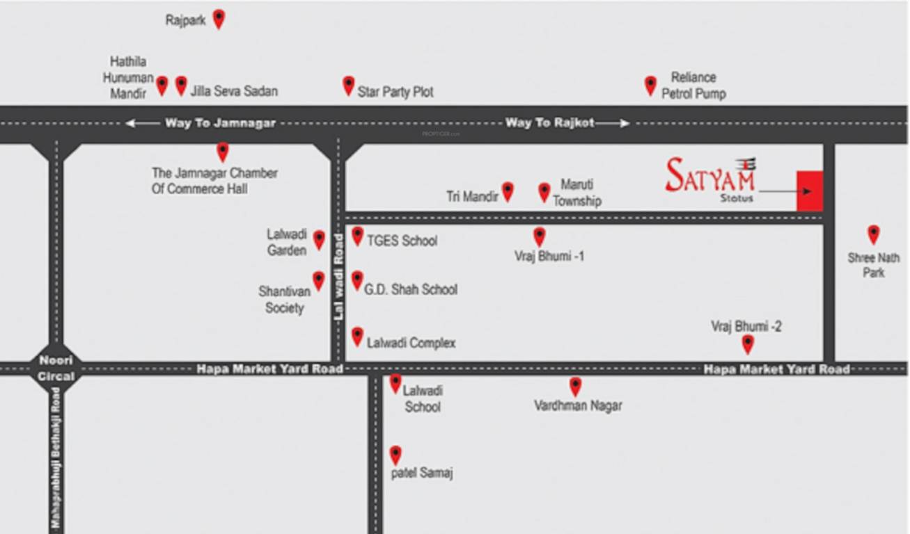 satyam status Location Plan