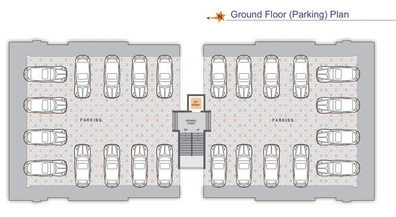  enclave Rudra Enclave Cluster Plan for ground Floor
