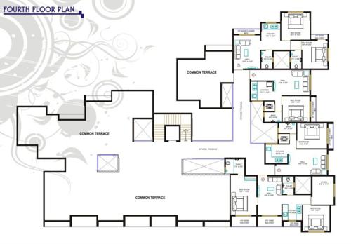 Karmabhoomi Residency Cluster Plan for 4th Floor karmabhoomi-residency Karmabhoomi Residency Cluster Plan for 4th Floor