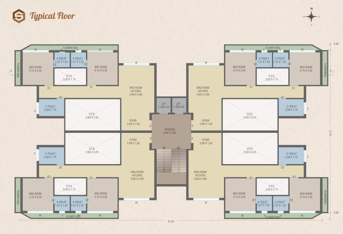  sarjan 626 Sarjan 626 Cluster Plan from 1st to 5th Floor
