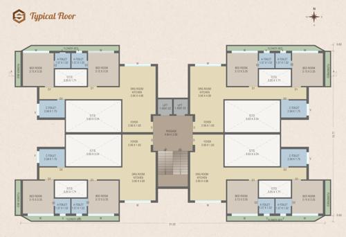 Sarjan 626 Cluster Plan from 1st to 5th Floor sarjan-626 Sarjan 626 Cluster Plan from 1st to 5th Floor