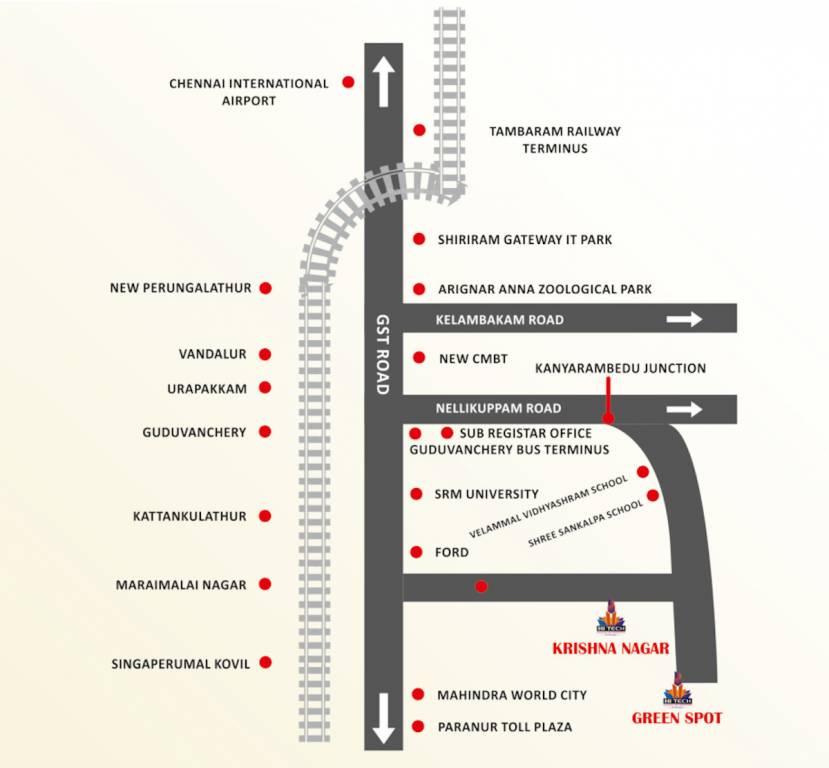  krishna nagar Location Plan