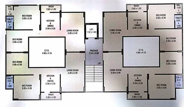 Shantivan Cluster Plan for Typical Floor shantivan Shantivan Cluster Plan for Typical Floor
