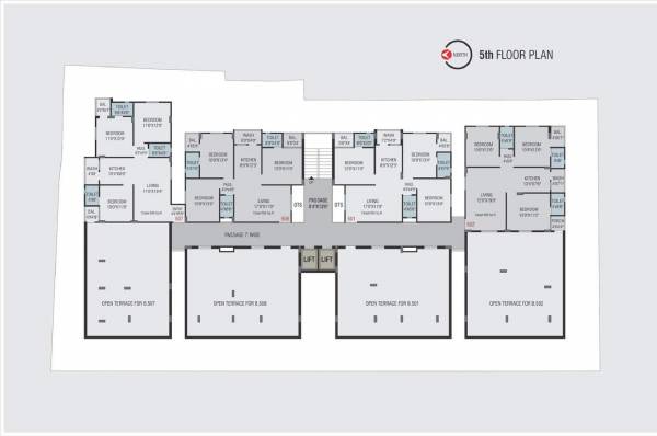 Noble Central Cluster Plan for 5th Floor noble-central Noble Central Cluster Plan for 5th Floor