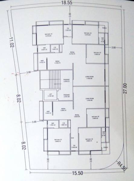  sarnam Building A Cluster Plan for Typical Floor