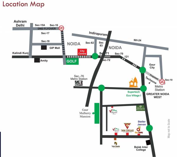 Location Plan twin-corsage Location Plan