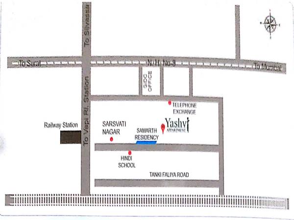 Location Plan yashvi-appartment Location Plan