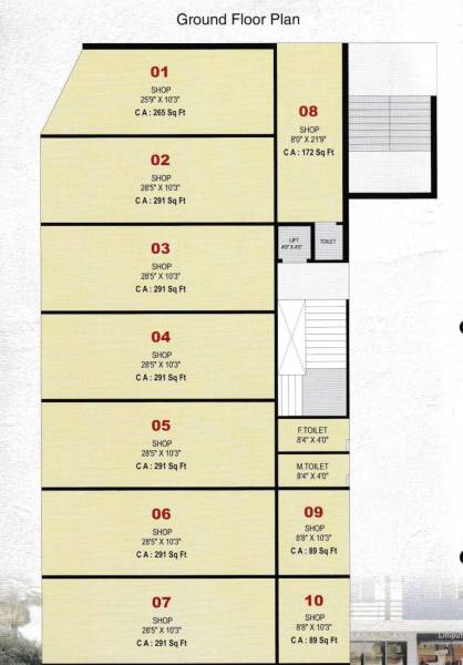  jalaram-complex Block A Cluster Plan for ground Floor