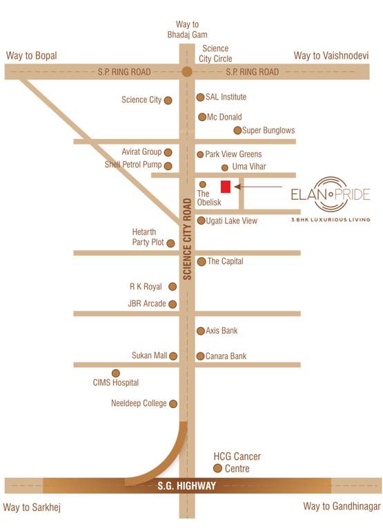  elan pride Location Plan
