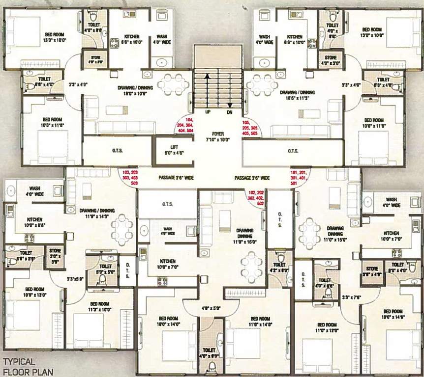  aaditya heights Block 1 Cluster Plan