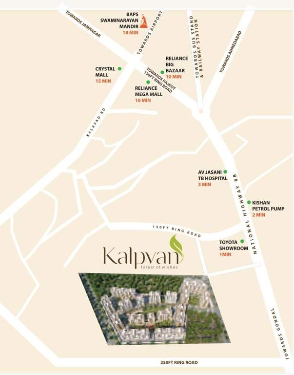  kalpvan courtyard Location Plan