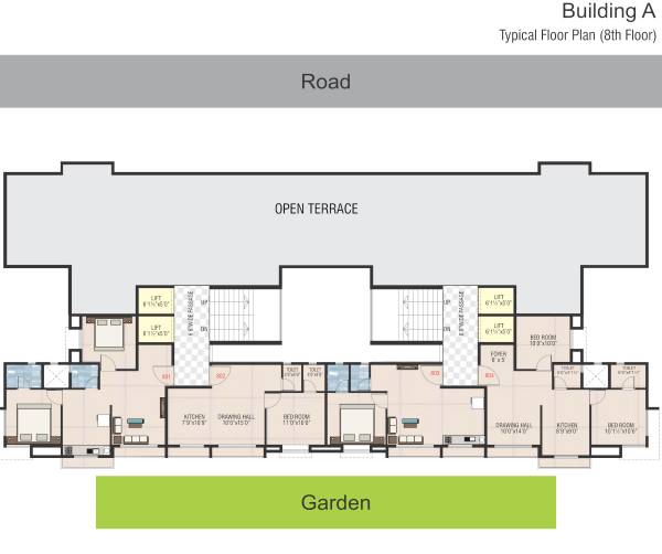  park Tower A Cluster Plan for 8th Floor
