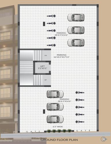Tower 1 Cluster Plan for ground Floor akshat-homes Tower 1 Cluster Plan for ground Floor
