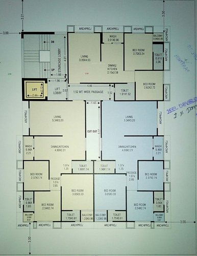  vishvas-platinum Vishvas Platinum Cluster Plan from 1st to 5th Floor