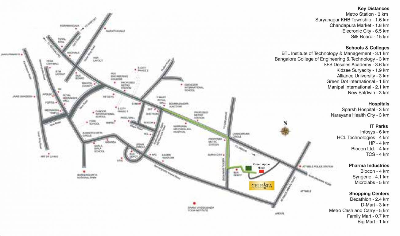  celesta Location Plan