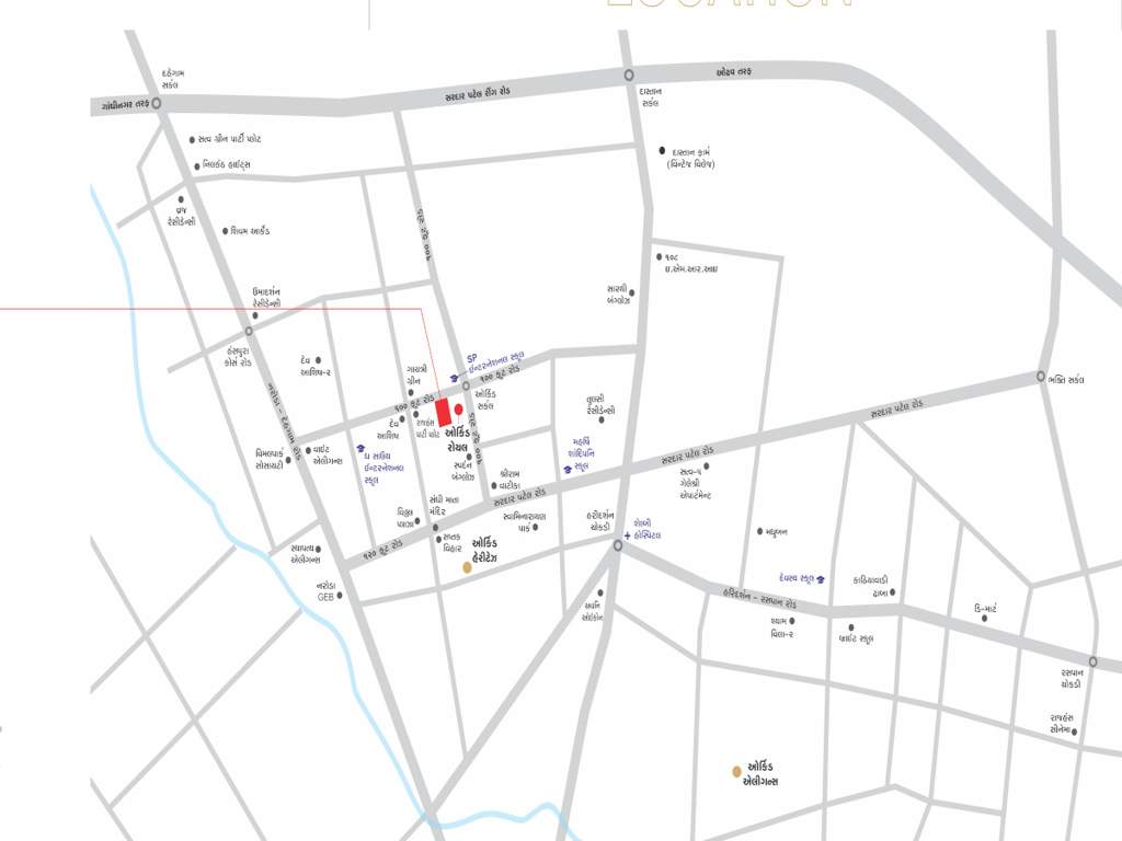  orchid paradise Location Plan