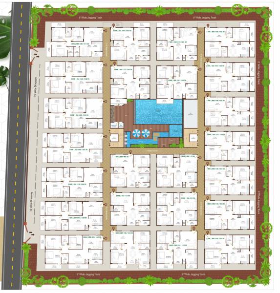  adithya-green-gardens Cluster Plan