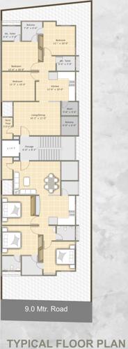  shree-residency Shree Residency Cluster Plan from 1st to 5th Floor