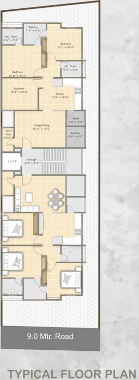  shree residency Shree Residency Cluster Plan from 1st to 5th Floor