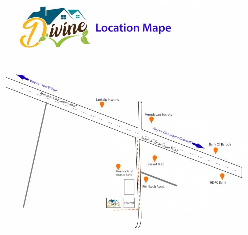 shyamal and divine Location Plan
