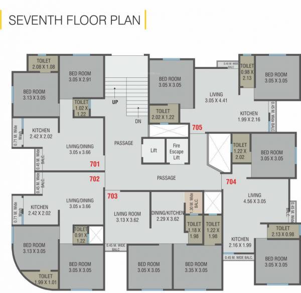  satyam-heights Satyam Heights Cluster Plan For 7th Floor